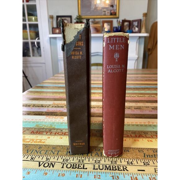 Eight Cousins HC Book Louisa May Alcott VINTAGE 1940 Little Men 1913 - Picture 3 of 16